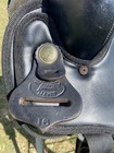 Used Abetta  16  Black Synthetic Leather Western  Saddle Us Made