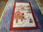 Beautiful Christmas Winter Throw wall Hanging cotton bamboo Batting  Custom Made