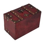 Retro Treasure Chest Vintage Wooden Storage Box Antique  Jewelry Organizer7492