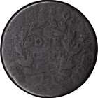 1801 1c Draped Bust Large Cent - Normal Reverse   Fair Detail