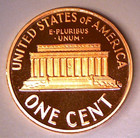 1990 S Proof Lincoln Memorial Cent Penny    free Shipping  