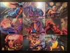 1994 Marvel Masterpieces Complete Power Blast Insert Card Set   1-9 - Fleer
