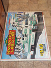 Huge 5 Feet X 43  Hess Gas Station Toy Truck Helicopter Plastic Poster Sign 1995