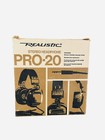 Realistic Pro-20 Over Ear Headphones Stereo Audio Usa Made Dj Music Vintage Htf