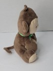 Fisher Price Snugamonkey Lovey 6  Plush Monkey Brown Tan Green Bow Ears 2013