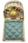 Leftons Japan Baby Boy Cradle Coin Savings Bank Vintage Nursery Decor  No Plug