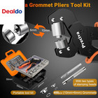 Heavy Duty Grommet Kit With Suitcase  Grommet Tool Kit Of 3 8  And 1 4  With 400
