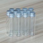 6ml 10 100pcs Screw Glass Bottles Storing Lids Diy Tiny Mini Jars Aluminum