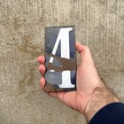 1912 Texas Porcelain Prestate License Plate Vintage Auto Tag Insert Tile Slab 4