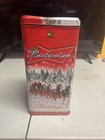 Budweiser Limited Edition 2007 Holiday Set 4 Aluminum Bottles 4 Coasters