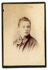Antique Cabinet Card Portrait Of A Victorian Lady Fashion Cool Hair  14 Photo