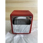 Vintage Marathon Compact Napkin Dispenser Red Metal Chrome Retro Diner Style