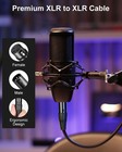 2 Pack Premium Xlr Cable - 6ft  Male To Female Microphone 6 Feet  Black 