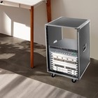 Portable Rolling Network Data Rack19in Server Rack Open Frame 16u 4post W caster