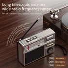Am Fm Sw Radio Bluetooth 6 0 Portable  1200mah Rechargeable Tf Card Mp3 Player