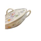 Vintage Tk Thun Czechoslavakia Bohemia Covered Vegetable Dish With Lid Handles 