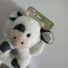 Spark Create Imagine Cow Rattle Plush Baby Toy Farm Theme White Gray Beige 0 