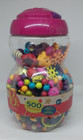B  Pop-arty Beads - A Mixed Lot Of Snap Together Art B  Jeweled Crafts Necklace