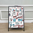 Dry Erase White A-frame Board Metal Menu Board Sidewalk Sign Advertising Outdoor