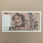          Eug  ne Delacroix 100 Francs Banknote France Currency Paper Money French