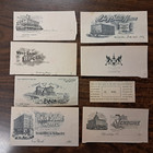 Lot Early 1900 s Hotel Letterhead   Guest Ticket Maine Mass  N y 