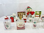 33 Starbucks Ornament Lot Snow Globes Mini Mug Cup Ban do Glitter No Duplicates