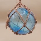 Glass Fishing Float Buoy Ball Vintage Hand Blown Japanese Blue 3  Circ 10    Ocean