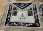 Masonic Past Master Apron   Chain Collar And Jewel Blue Velvet