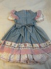 Vintage 90   s Alice In Wonderland Lace Trim Dress Girls Size 5 - Rare