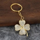 Rhinestone Four Leaf Clover Keychain Bag   Purse Charm Backpack Choose Color