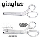 Gingher 7 5  Pinking Shears - Pinking Scissors  Zig Zag  Dressmaker  Dressmaking