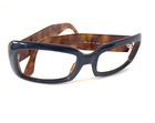 Vintage Genny Eyeglasses Sunglasses Frame Acetate Tortiose Blue Made In Italy 