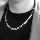 Solid 925 Sterling Silver Necklace For Men 12mm Cuban Chain-stainless Steel Clas