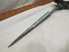 Brass Spear  spike Lightning Rod Weather Vane Topper Top Finial Barn Tri-point A
