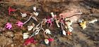 Antique Miniature Cracker Jack Celluloid Charms Animals Figures Hat Decor