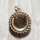 Chanel Zipper Pull Button Charm Black   Gold 20mm