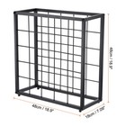 Countertop Wine Rack Freestanding Wine Storage Shelf Hold 25 Wine Bottles Black