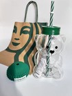 2025 Starbucks Bearista Limited Edition Bear Glass Cold Cup