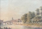 Watercolor On Vellum  Antique Watercolor  Framed  Late 18th Or Early 19th Cen   