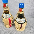 Vintage Bubble Glass Chianti Bottle Salt And Pepper Decanter Liquor Jugs