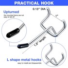 100 Pcs 2 Inch Stainless Steel Pegboard Hooks Garage Storage Display Pegs