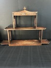Antique Ferguson Bros Mahogany Pagoda Tiered  Wall Shelf 8095 Chinoiserie