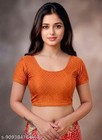 2 Stretchable Blouse For Women Crop Top Saree Choli Readymade Blouse Floral