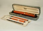 Vintage Parker Duofold Lucky Curve Senior 0 s Fountain Pen - Boxed - Big Red