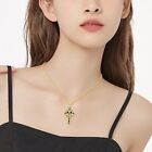 Celtic Knot Irish Cross Heart Necklace 925 Sterling Silver Religious Gifts Women