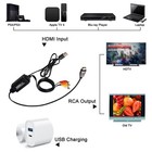 Hdmi To Rca Av Converter Adapter 1080p Digital To Analog Video Audio Tv Pc Dvd