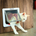 Medium Cat Flap Door With 4 Way Lock  outer Size 7 5  X 7 8    Magnetic Pet Door