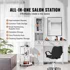 Hair Styling Salon Station Barber Wall Mounted Storage Cabinet Hairdresser