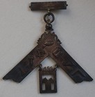 Antique 1881 Sterling Masonic Past Master Jewel - Welcome Lodge 453 Philadelphia