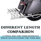 36  Fishtail Slip On Mufflers For Touring 95-16  Road King Cvo Efi